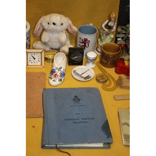 64 - Large Mixed Lot of Interesting Items including Aviation Books, Chinaware, Slide Making Kit, Figurine... 