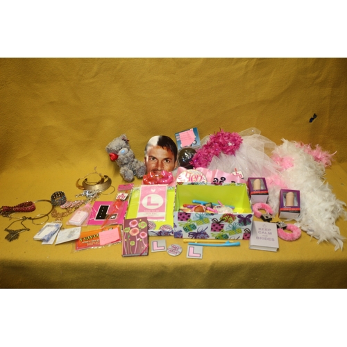 66 - Large Selection of Hen Night Items, Mainly New