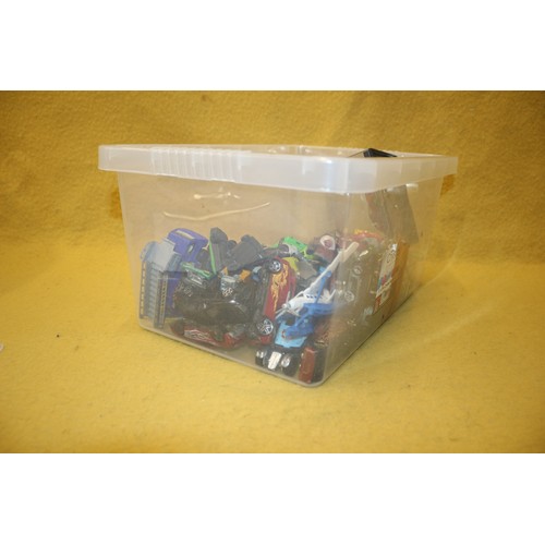 244 - Small Plastic Box containing a Quantity of Model Cars