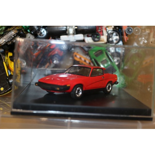 244 - Small Plastic Box containing a Quantity of Model Cars