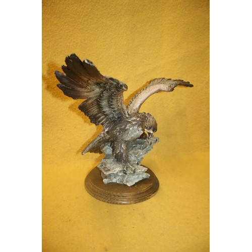 245 - Believed to be a Giuseppe Armani Eagle Figure Signed - Approx. 30cm Tall on Plinth