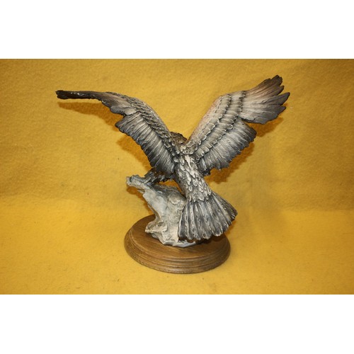 245 - Believed to be a Giuseppe Armani Eagle Figure Signed - Approx. 30cm Tall on Plinth