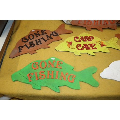 255 - Wooden Fish Clocks and Signs