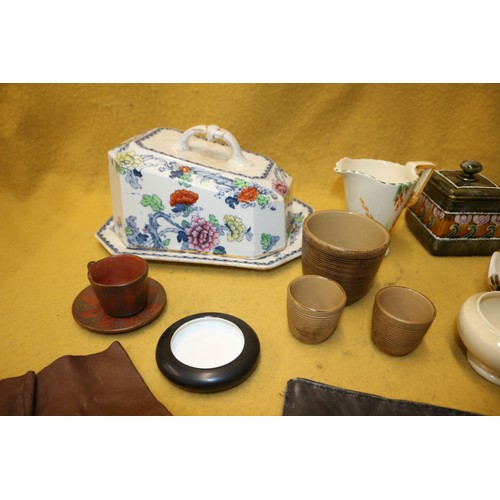 257 - Mixed Lot of Interesting Vintage Items including Royal Doulton, Burliegh and Jersey Pottery