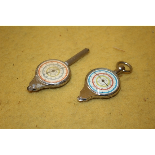 21 - 2 x Opisometers (Map Distance Readers), one with Compass