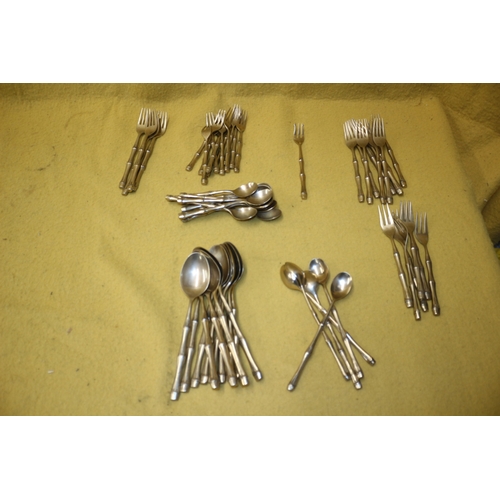 29 - Selection of Bronze Forks, (Various Sizes), Spoons, (Various Sizes) and a Pickle Fork - All in the S... 