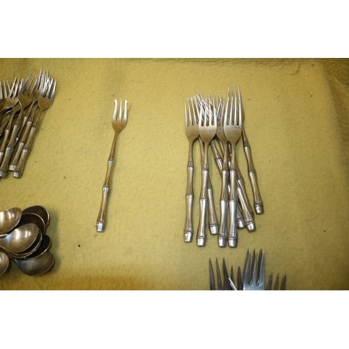 29 - Selection of Bronze Forks, (Various Sizes), Spoons, (Various Sizes) and a Pickle Fork - All in the S... 