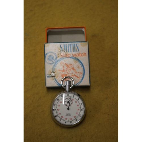 4 - Boxed Aged Smiths Stop Watch - Working