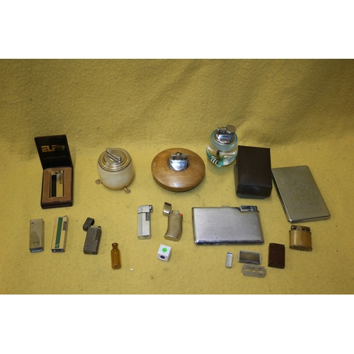 6 - Nice Selection of Vintage Pocket and Table Lighters including Ronson, Calibri and Others