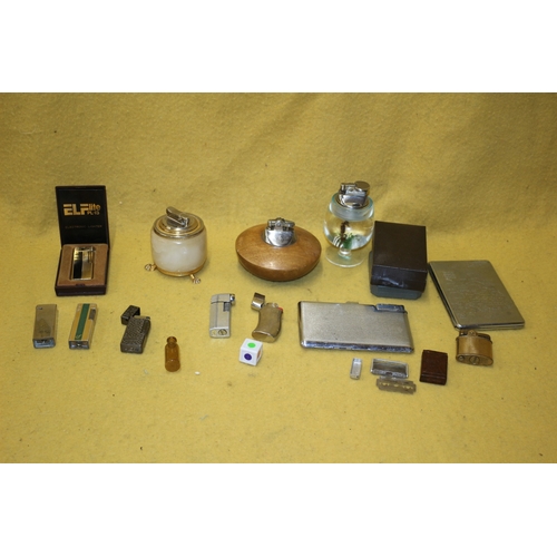 6 - Nice Selection of Vintage Pocket and Table Lighters including Ronson, Calibri and Others