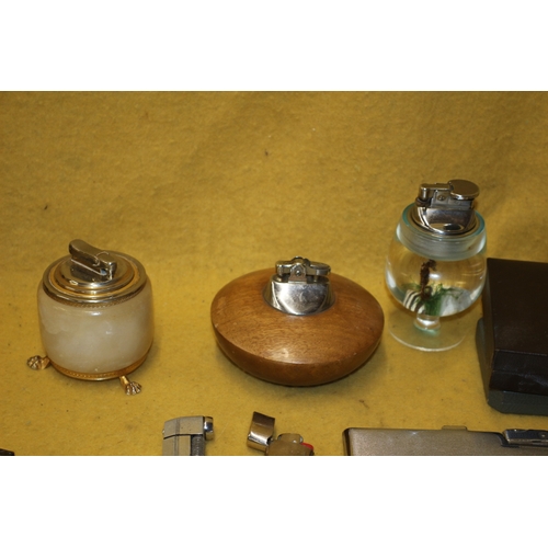 6 - Nice Selection of Vintage Pocket and Table Lighters including Ronson, Calibri and Others