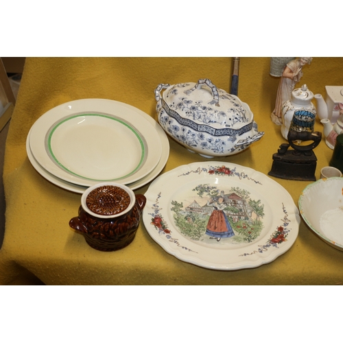 337 - Large Mixed Lot of Interesting Items including Various Aged Plates, Novelty Teapots and Other Items