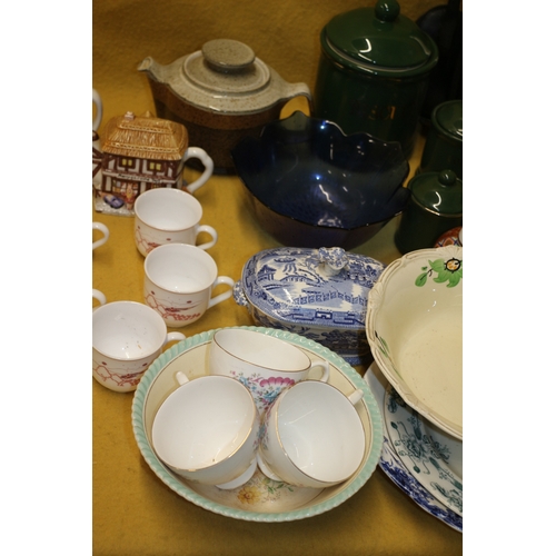 337 - Large Mixed Lot of Interesting Items including Various Aged Plates, Novelty Teapots and Other Items