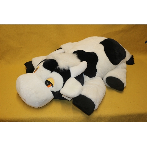 339 - Large Soft Toy Cow - 115cm Long - Like New