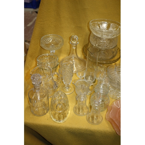 342 - Large Lot of Glassware including Crystal - Many are Vintage