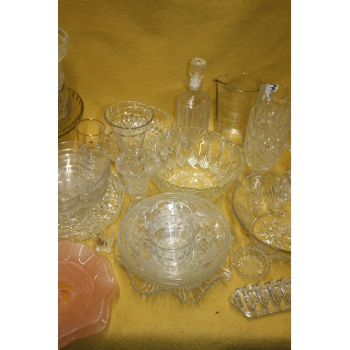 342 - Large Lot of Glassware including Crystal - Many are Vintage