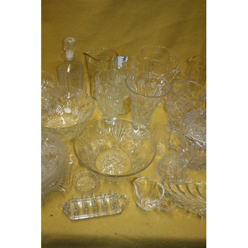 342 - Large Lot of Glassware including Crystal - Many are Vintage