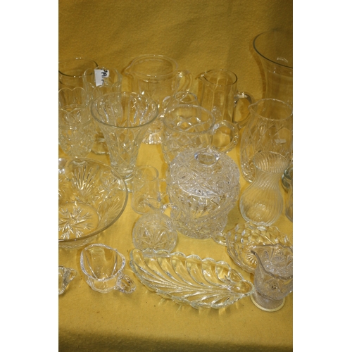 342 - Large Lot of Glassware including Crystal - Many are Vintage