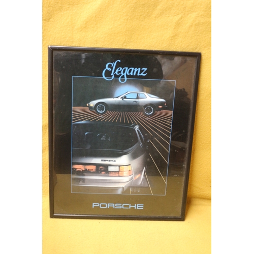 361 - Framed Picture of a Porsche 944 Eleganz