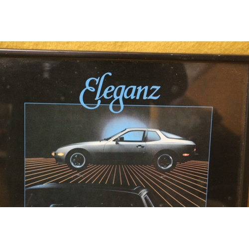 361 - Framed Picture of a Porsche 944 Eleganz