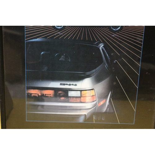 361 - Framed Picture of a Porsche 944 Eleganz