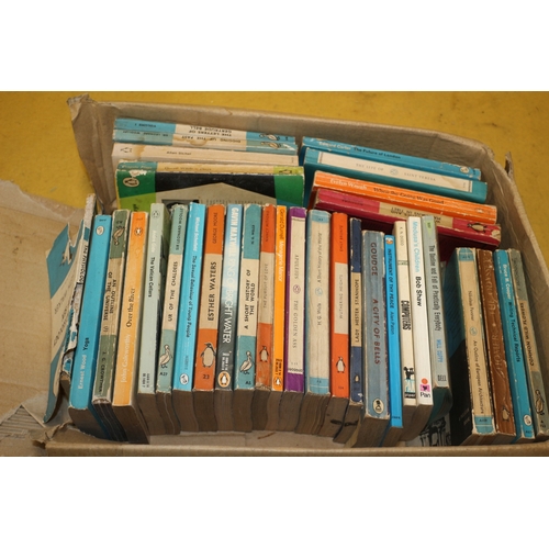 362 - A Box of Vintage Books Including Big Industry Names, Puffin, Pelican, Pan & Penguin