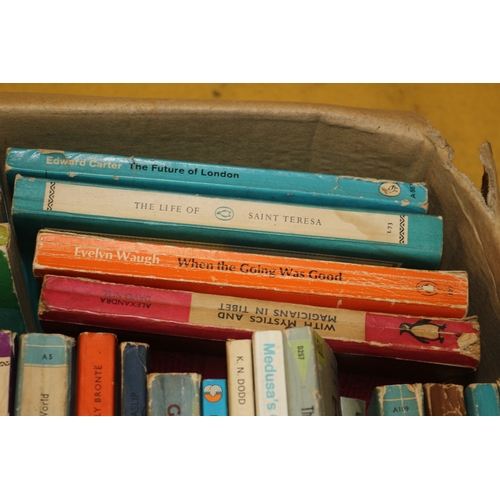 362 - A Box of Vintage Books Including Big Industry Names, Puffin, Pelican, Pan & Penguin