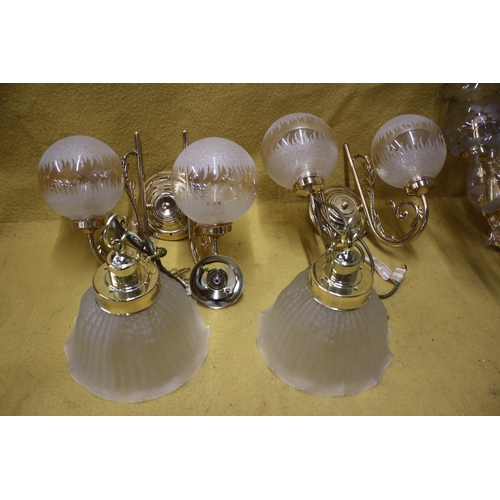 367 - Large Bundle of Decorative Wall & Ceiling Lights