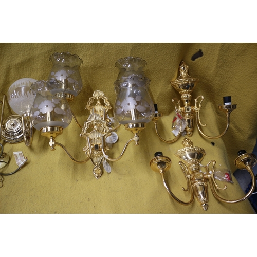 367 - Large Bundle of Decorative Wall & Ceiling Lights