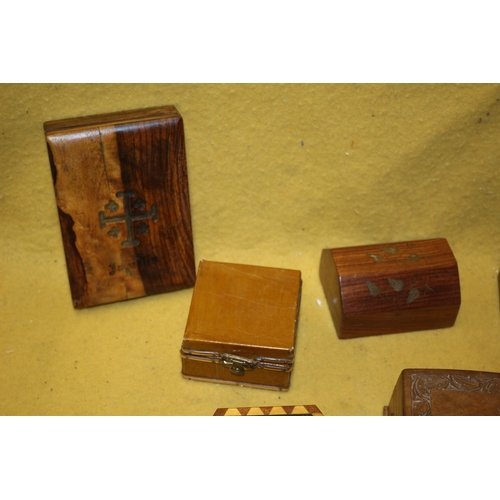 375 - Selection of Wooden Decorative Boxes