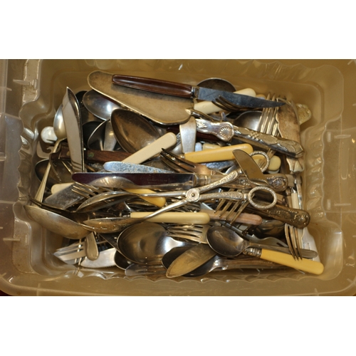 379 - Viners Cutlery Set (3 missing) and Box of Cutlery