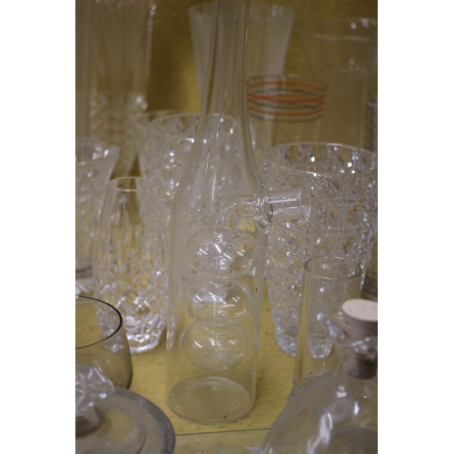 383 - Large amount of Glass Including Crystal, Doulton, Bohemia and More