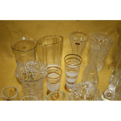 383 - Large amount of Glass Including Crystal, Doulton, Bohemia and More