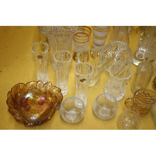 383 - Large amount of Glass Including Crystal, Doulton, Bohemia and More