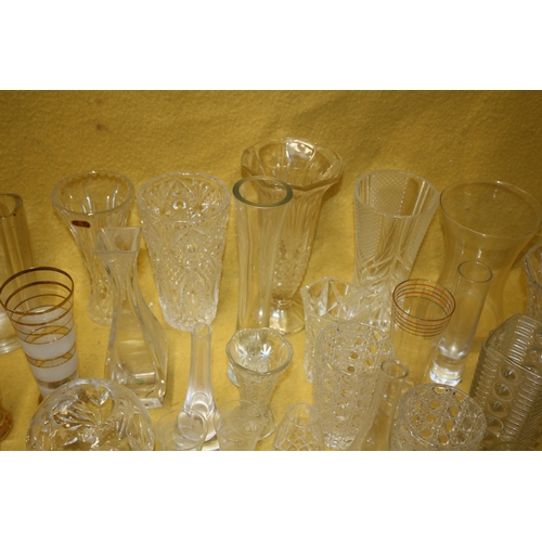 383 - Large amount of Glass Including Crystal, Doulton, Bohemia and More