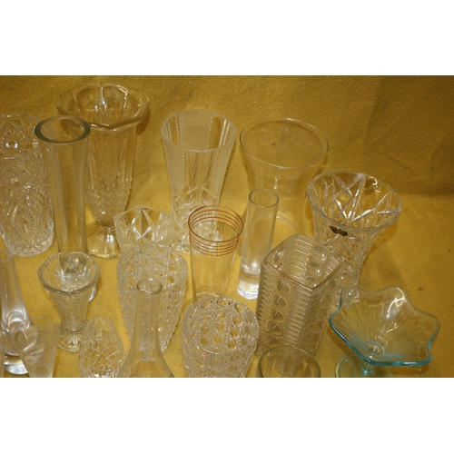 383 - Large amount of Glass Including Crystal, Doulton, Bohemia and More