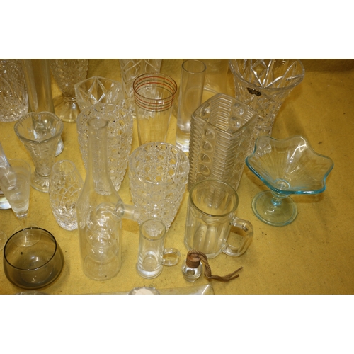 383 - Large amount of Glass Including Crystal, Doulton, Bohemia and More