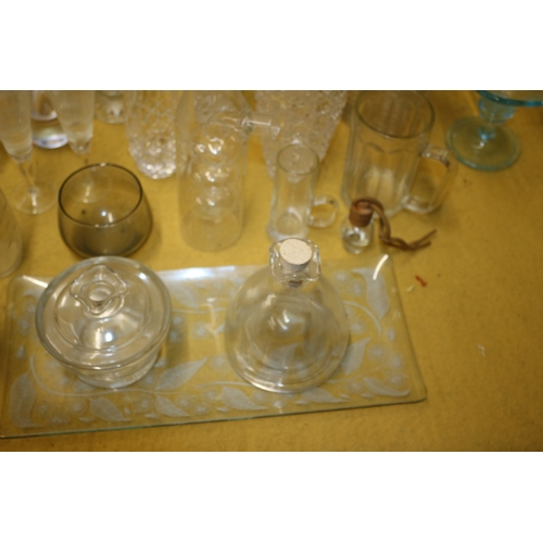 383 - Large amount of Glass Including Crystal, Doulton, Bohemia and More