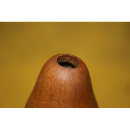 388 - Highly Carved and Penned Antique Double Gourd