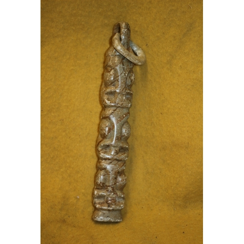 394 - Stone / Granite Aged Icon - 25cm Long including Ring