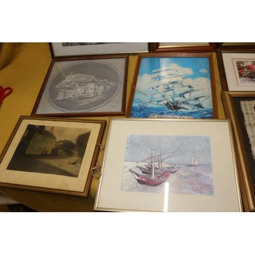 395 - Selection of Prints, Paintings and Egyptian Picture