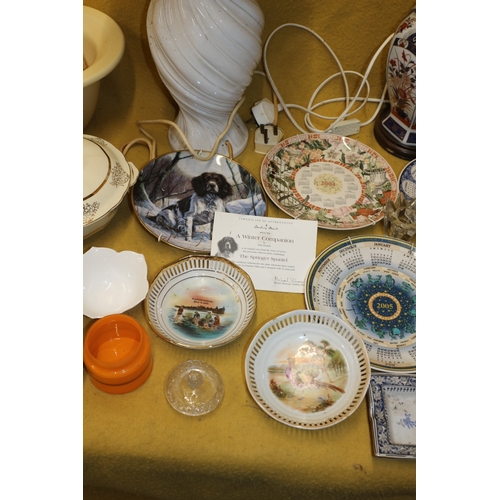 399 - Large Mixed Lot including Table Lamps, Oriental Plates and Collectors Plates plus More