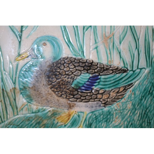 403 - Hand Painted Vintage Wall Tile Depicting a Duck by Geshultz