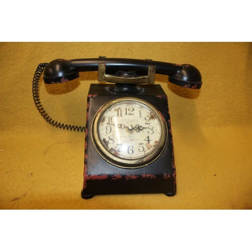 121 - Phone Style Clock, Working 20cm Tall