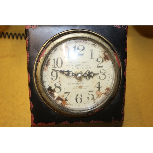 121 - Phone Style Clock, Working 20cm Tall