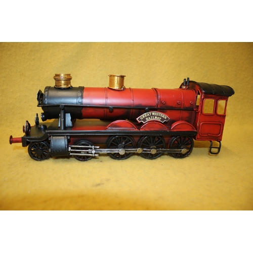 129 - Tin Plate Train, 29cm Long