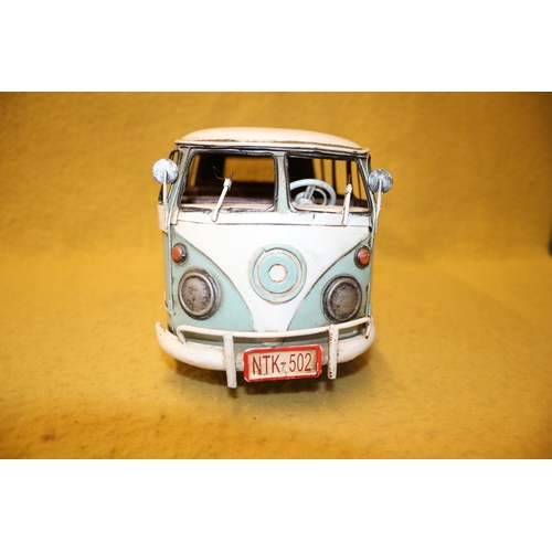 130 - Tin Plate Campervan, 33cm Long