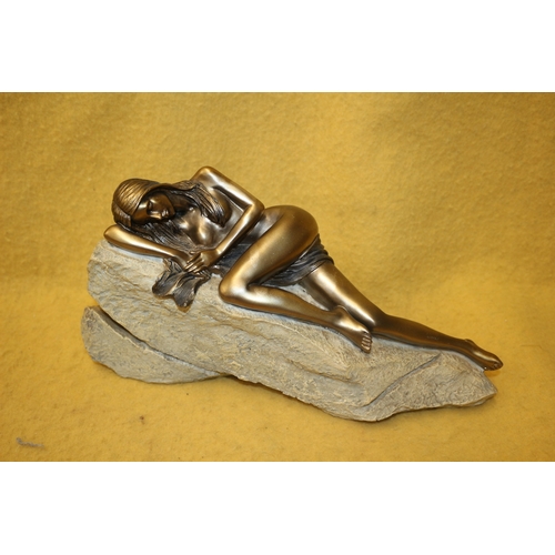 142 - Lady Laying on Rock, 28cm