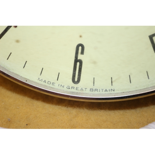 177 - Smiths Sectric Metal Edged Electric Wall Clock