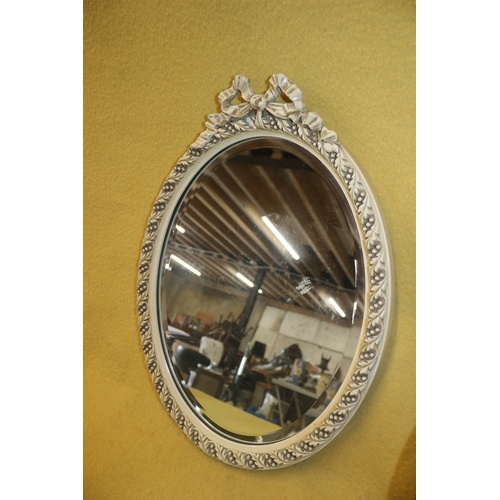 200 - 2 Aged Mirrors, 1 is Freestanding & 1 is Bevelled Edged. Largest is  50cm Tall